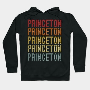 Princeton Name Vintage Retro Pattern Hoodie